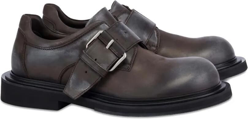 Moschino Leren loafers met gesp Bruin - Foto 3
