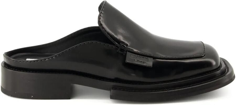 Moschino Leren muiltjes Zwart