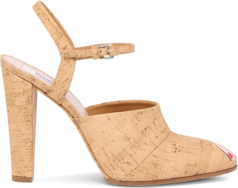 Moschino Leren pumps Beige