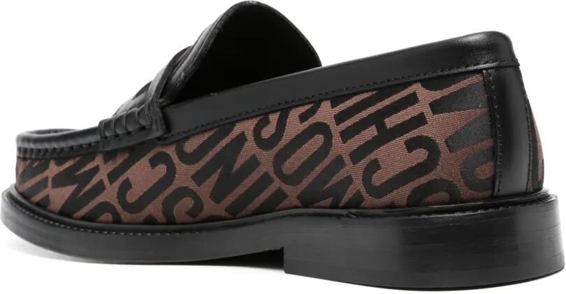 Moschino Loafers met logo-jacquard Bruin - Foto 2