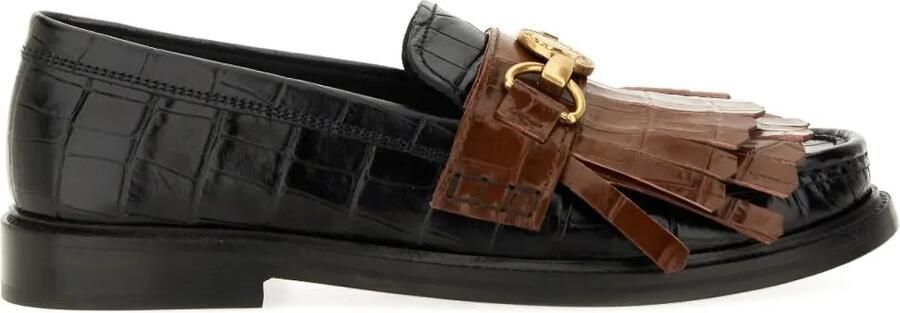 Moschino Loafers verfraaid met munt Zwart
