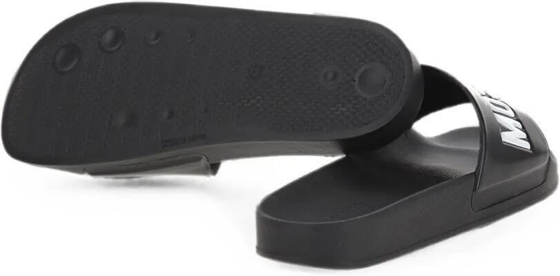 Moschino logo-embossed pool slides Zwart - Foto 3