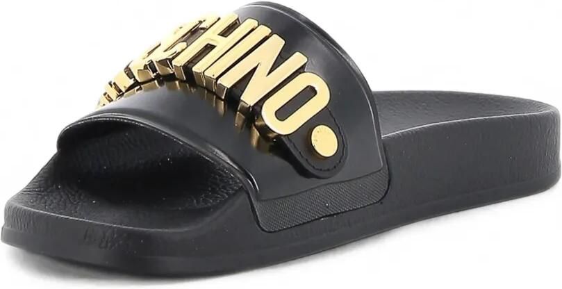 Moschino Slippers met logo Zwart - Foto 2