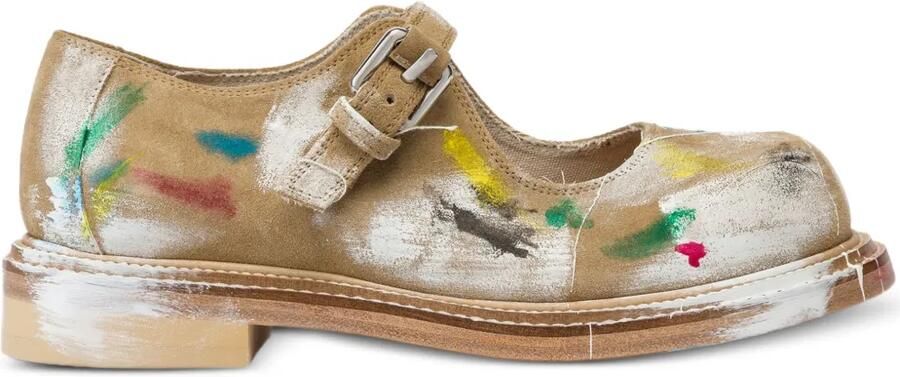 Moschino Olivia loafers met gespbandje Beige