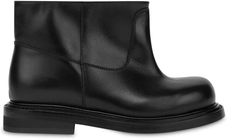 Moschino Olivia slip-on leren enkellaarzen Zwart