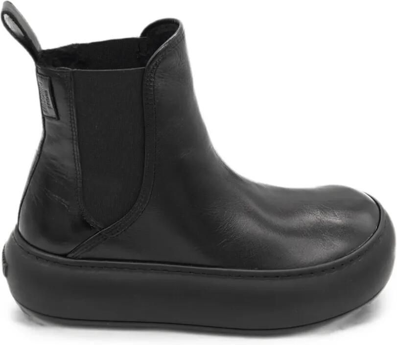 Moschino Oversized Chelsea laarzen met ronde neus Zwart