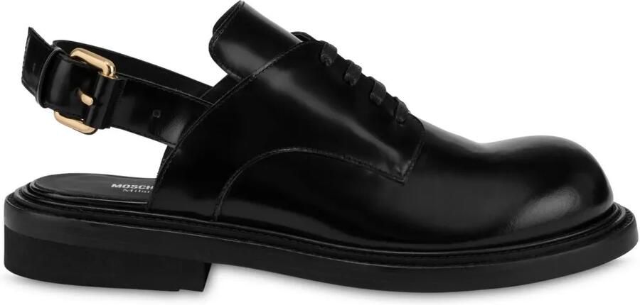 Moschino Oxford gespschoenen Zwart