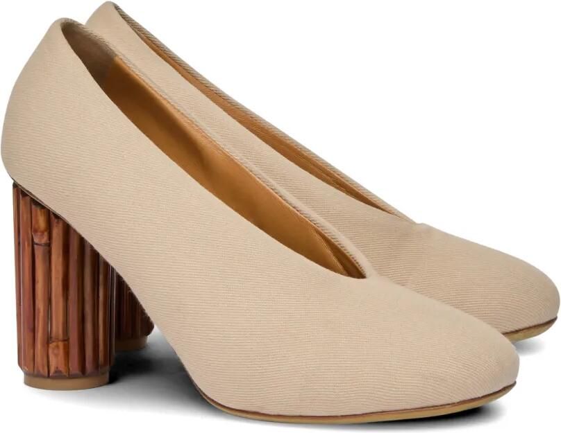 Moschino Pumps met bewerkte hak Beige - Foto 2