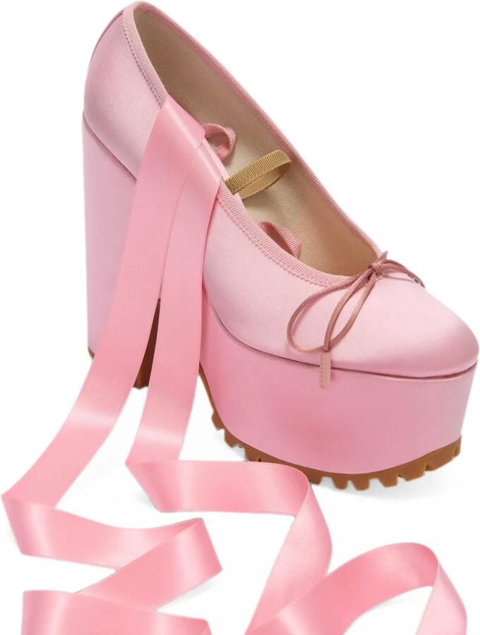 Moschino Pumps met plateauzool Roze - Foto 3