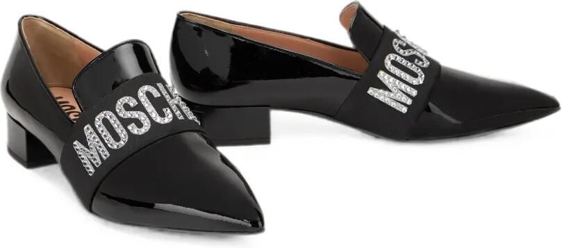 Moschino Pumps verfraaid met kristallen en logoplakkaat Zwart - Foto 3