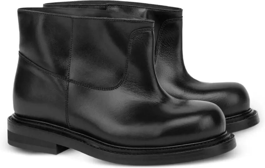 Moschino round-toe leather boots Zwart - Foto 4