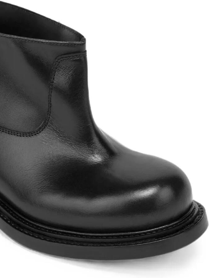 Moschino round-toe leather boots Zwart - Foto 2