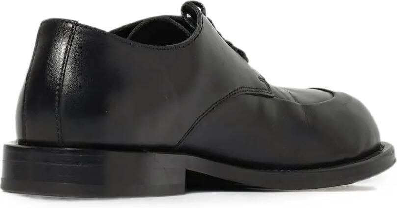 Moschino round-toe leather Derby shoes Zwart - Foto 3