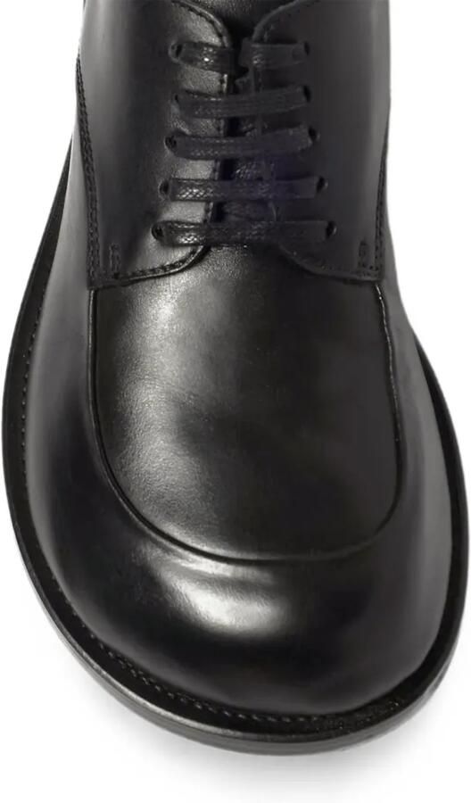 Moschino round-toe leather Derby shoes Zwart - Foto 2