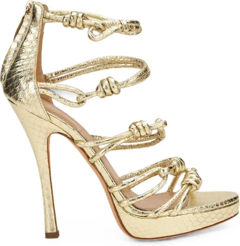 Moschino Sandalen met geknoopt detail Goud