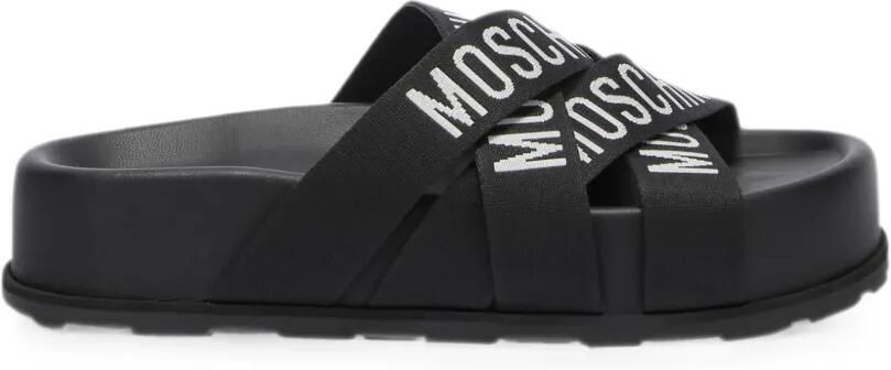 Moschino Sandalen met gekruiste bandjes Zwart