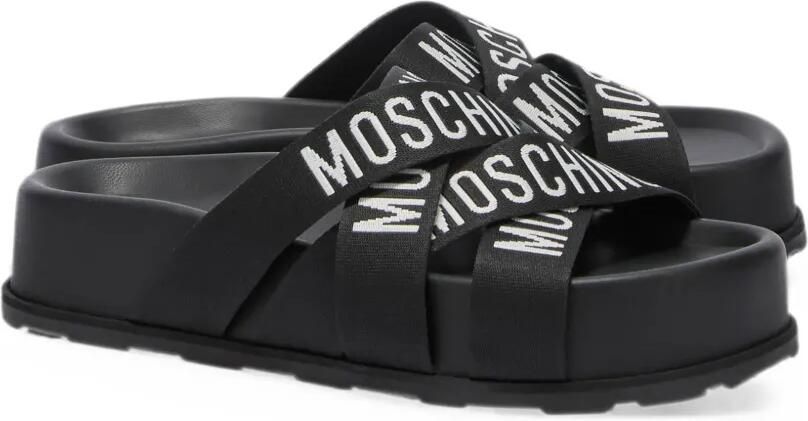 Moschino Sandalen met gekruiste bandjes Zwart - Foto 4