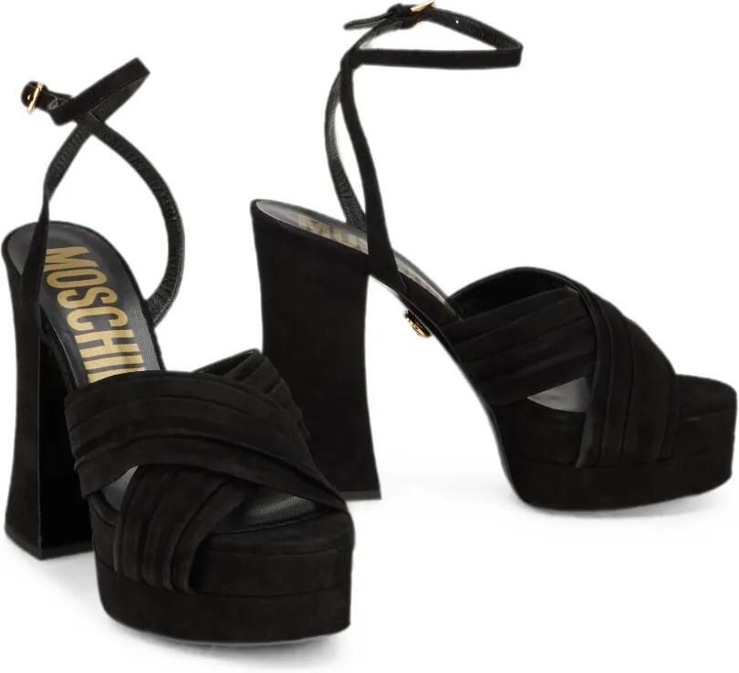 Moschino Sandalen met gesp Zwart - Foto 3