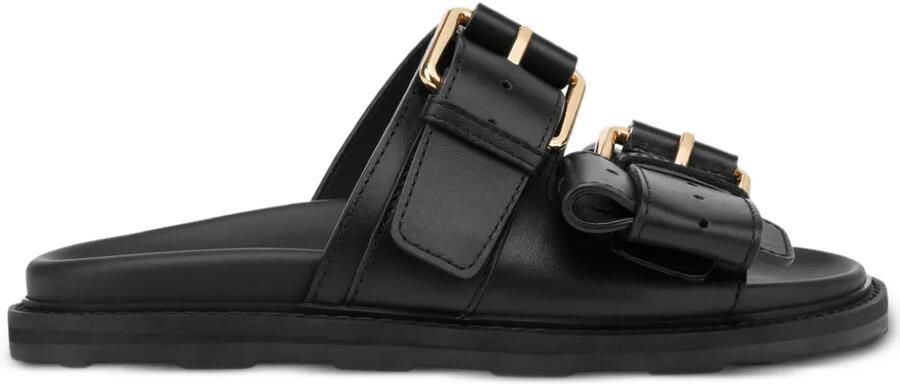 Moschino Sandalen met gespdetail Zwart