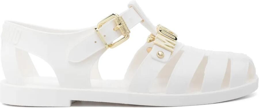 Moschino Sandalen met letters Wit