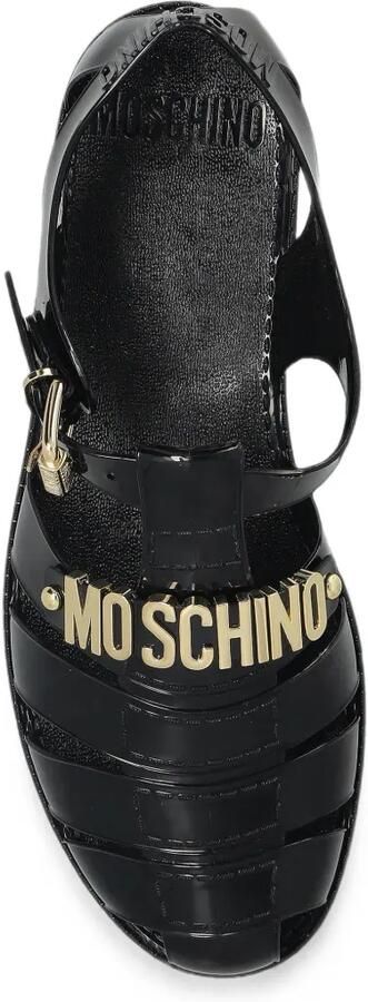 Moschino Sandalen met logoplakkaat Zwart - Foto 3
