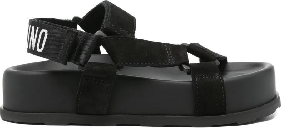 Moschino Sandalen met plateauzool Zwart