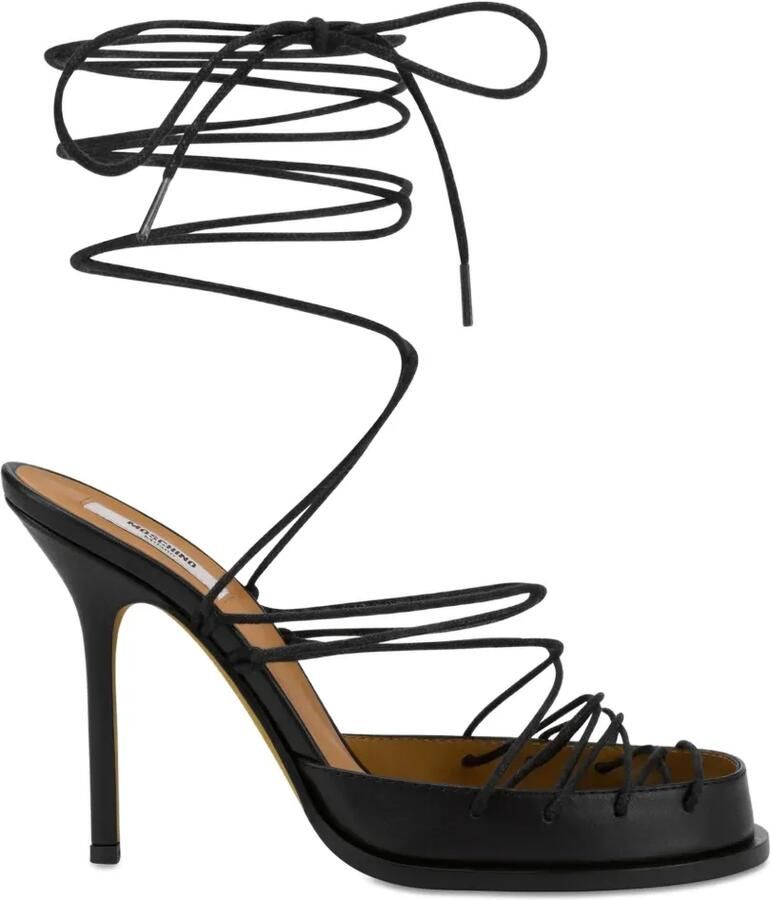 Moschino Sandalen met veters Zwart