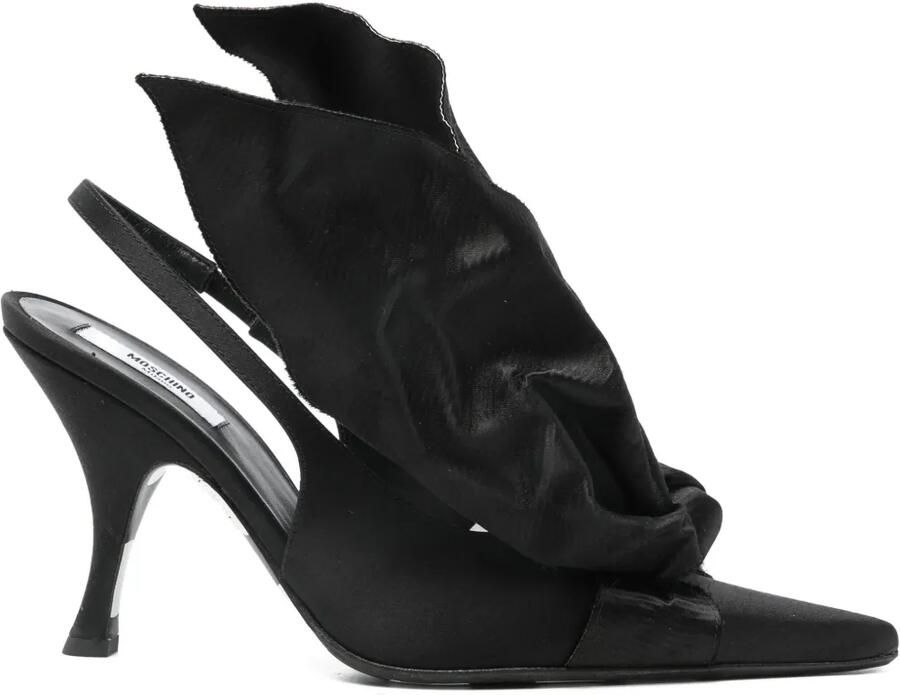 Moschino Slingback pumps met strikdetail Zwart