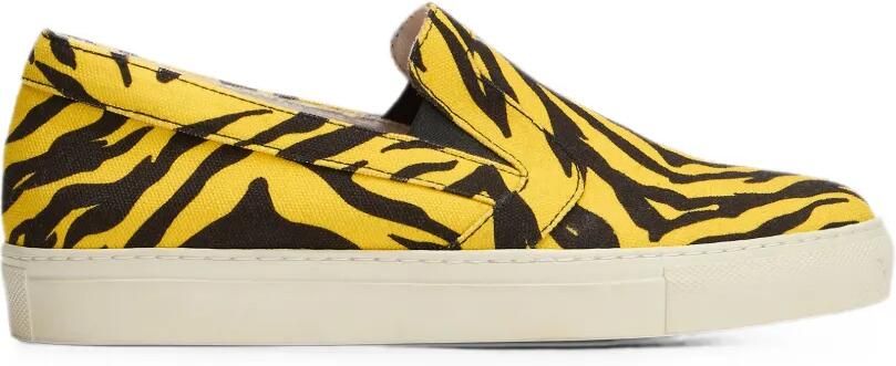 Moschino Slip-on sneakers met tijgerprint Geel