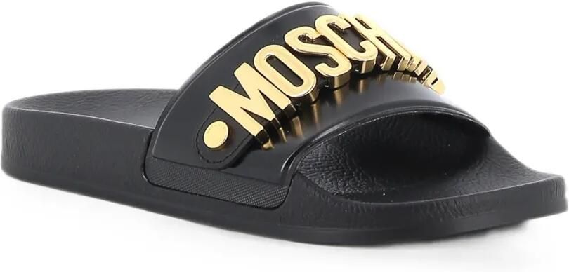 Moschino Slippers met logo Zwart - Foto 4