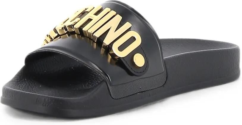 Moschino Slippers met logo Zwart - Foto 3