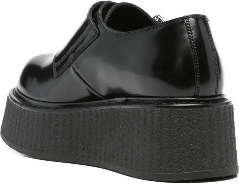 Moschino Slippers met plateauzool met dubbele gesp Zwart - Foto 2