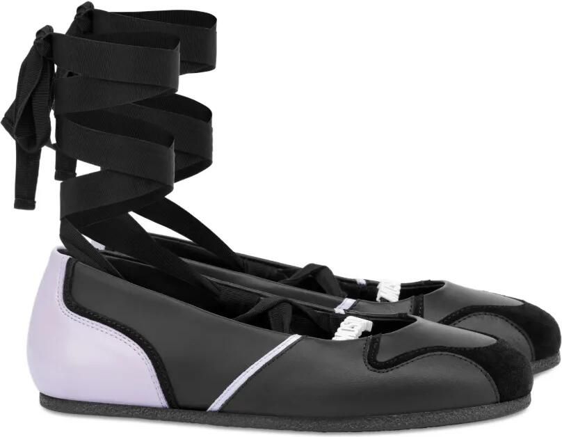 Moschino Slippers met vlakken Zwart