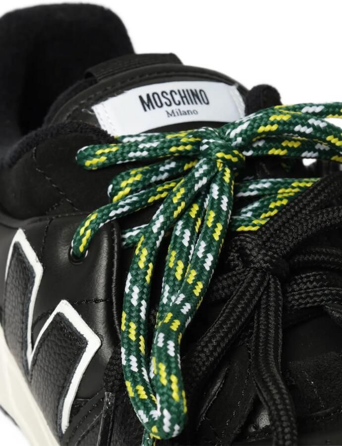 Moschino sneakers made of calfskin and suede Zwart - Foto 2