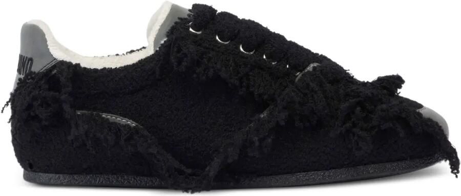 Moschino Sneakers met franje afwerking Zwart