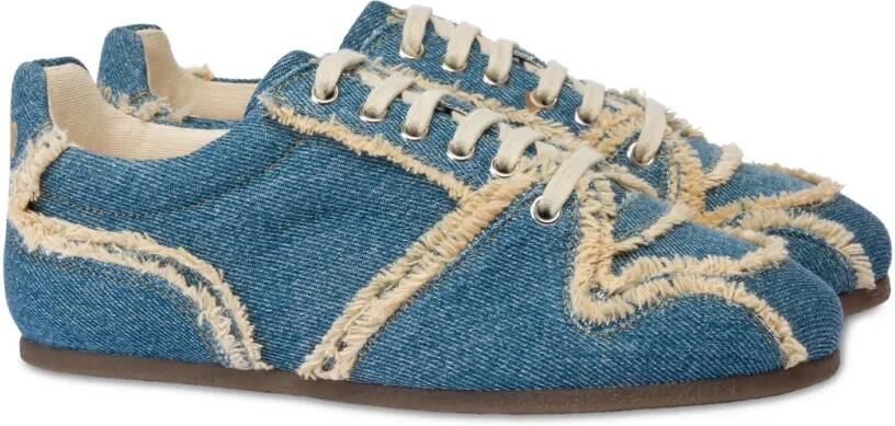 Moschino Sneakers met franje Blauw