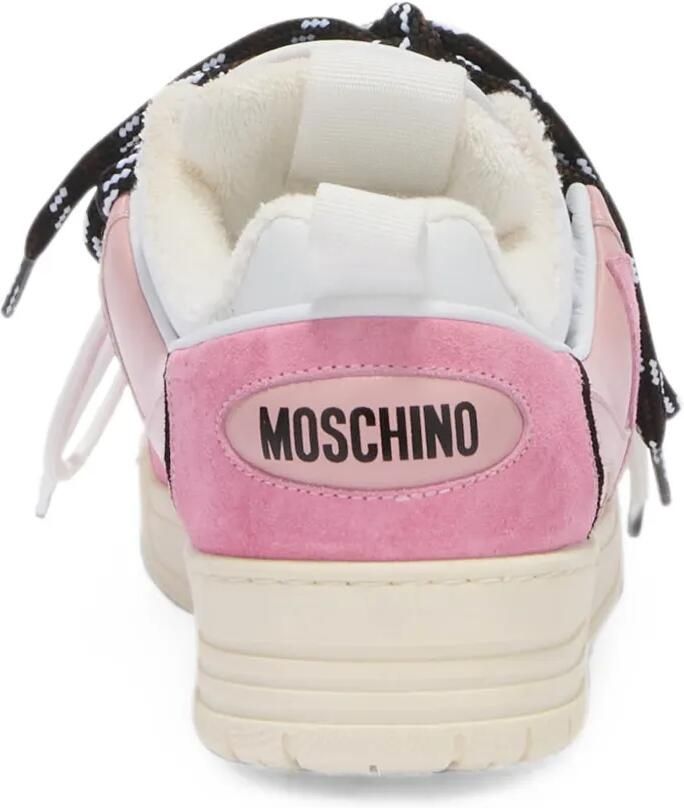 Moschino Sneakers met logopatch Roze - Foto 3