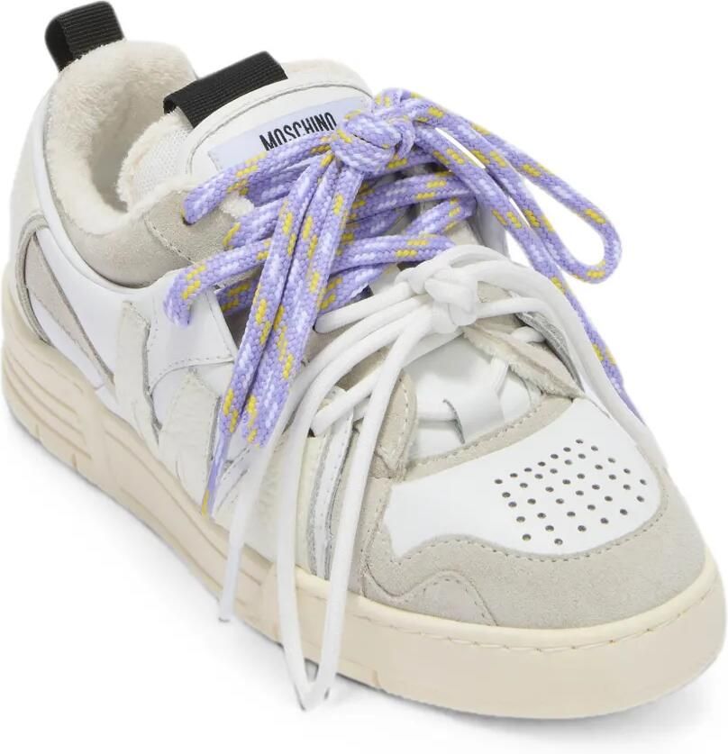 Moschino Sneakers met logopatch Wit - Foto 2
