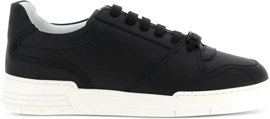 Moschino Sneakers met logoplakkaat Zwart