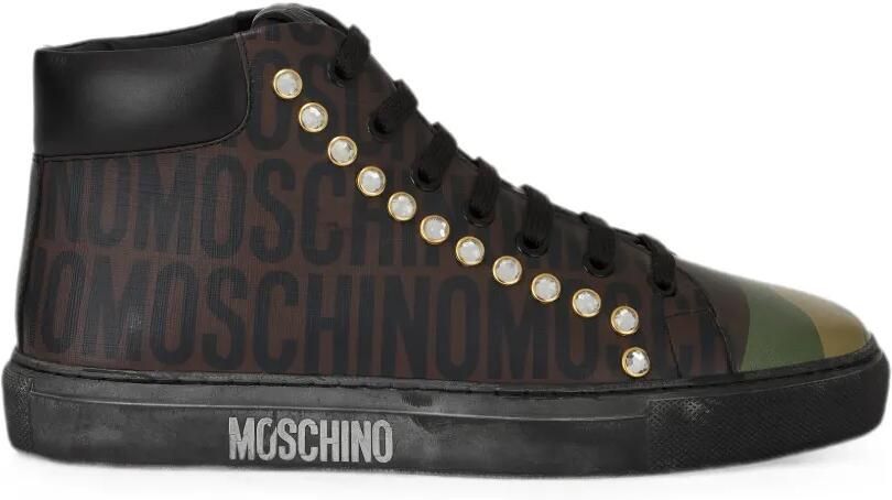 Moschino Sneakers verfraaid met kristallen Zwart