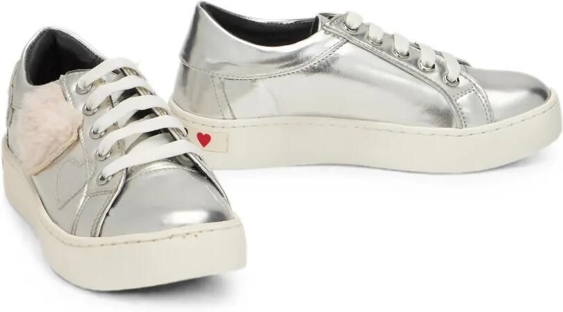 Moschino Sneakers verfraaid met pailletten en hartpatch Zilver - Foto 2