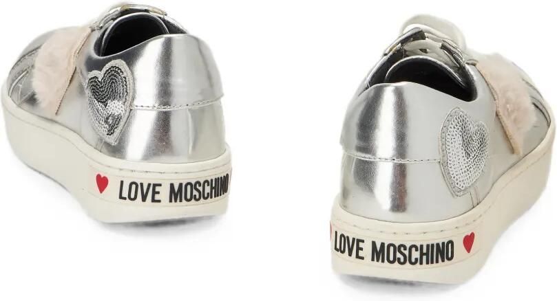 Moschino Sneakers verfraaid met pailletten en hartpatch Zilver - Foto 3
