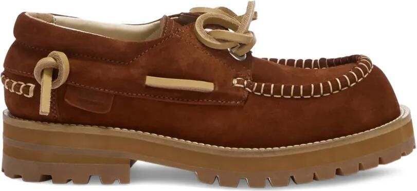 Moschino Suède bootschoenen Bruin
