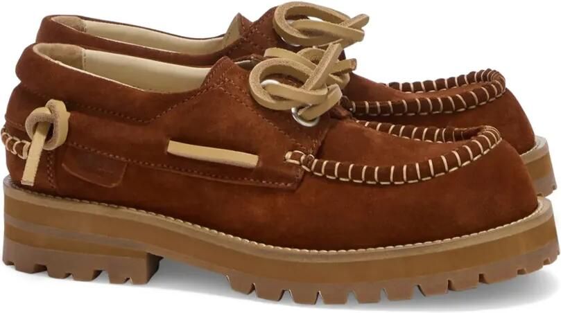 Moschino Suède bootschoenen Bruin - Foto 4