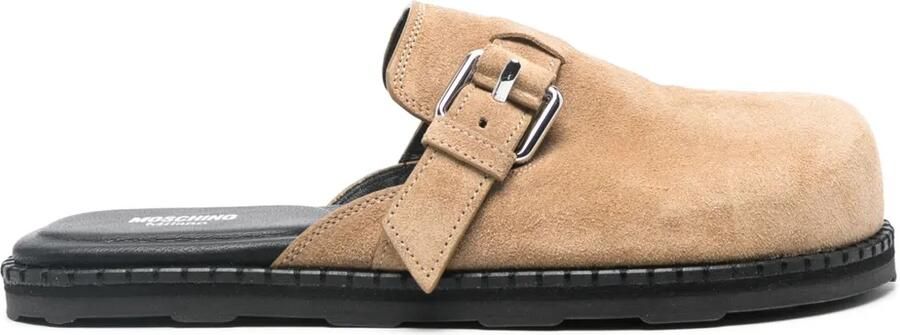 Moschino Suède muiltjes Beige