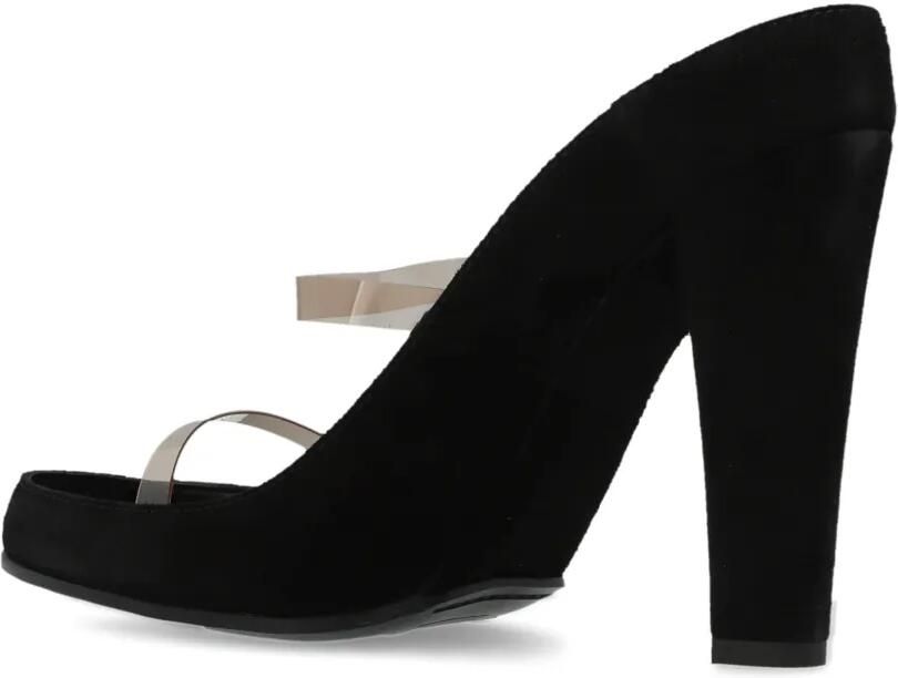 Moschino Suède sandalen met hoge hak Zwart - Foto 3
