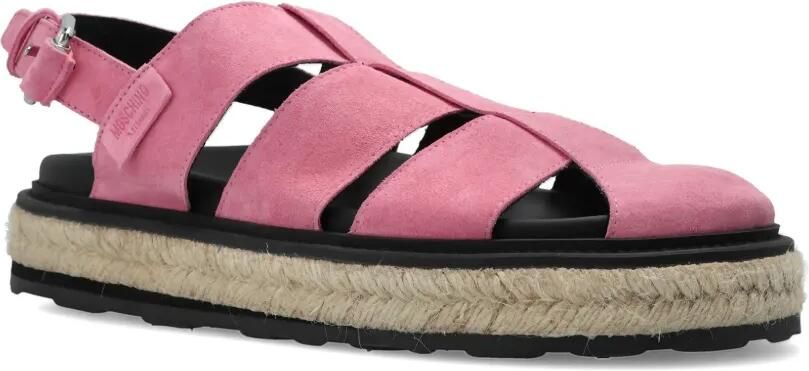 Moschino Suède sandalen Roze - Foto 4