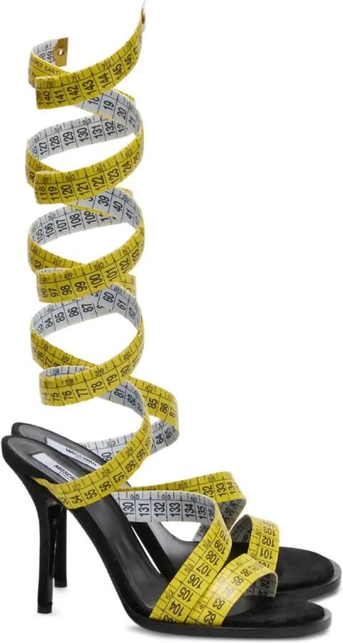 Moschino Tailor sandalen met band Geel - Foto 2