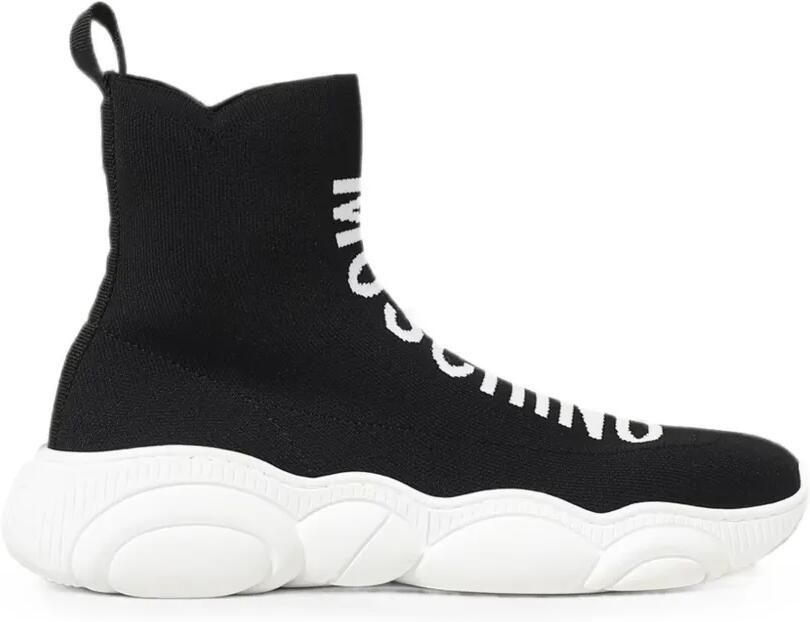 Moschino Teddy Shoes sneakers met logo-intarsia Zwart