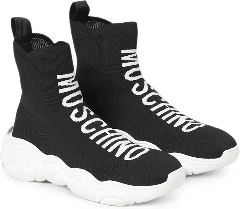 Moschino Teddy Shoes sneakers met logo-intarsia Zwart - Foto 3